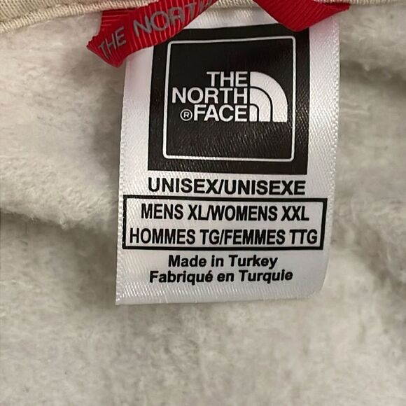 The North Face Cream Hoodie Sweatshirt Unisex mens XL womens XXL - Picture 2 of 12